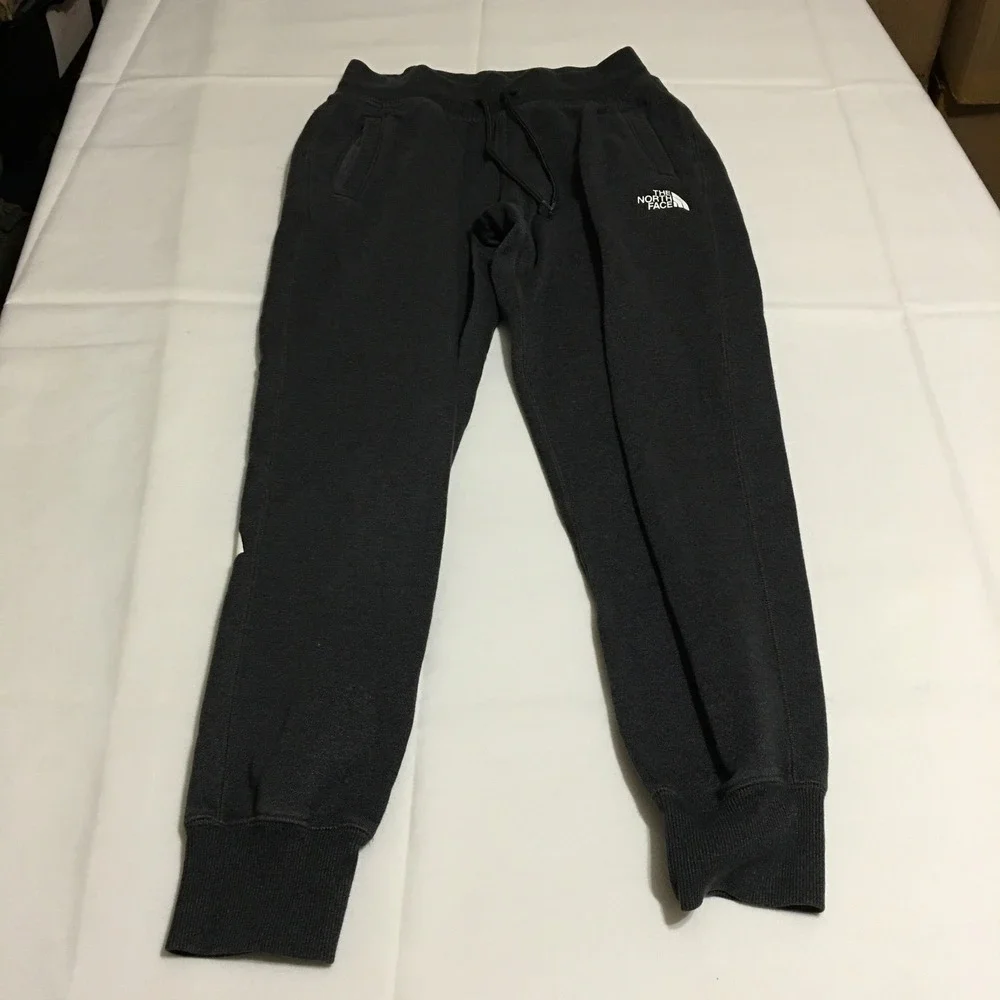 The North Face Joggers Mens Small Black Fleece Drawstring Sweatpants